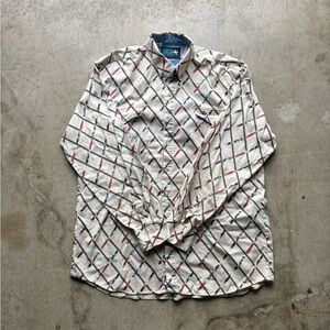 Vtg 90s Lone Roo by Roper Button-Down Long Sleeve Shirt Men's XL Western Shirt